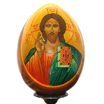 Icone peinte Jesus Christ Pantocrator - Oeuf icone
