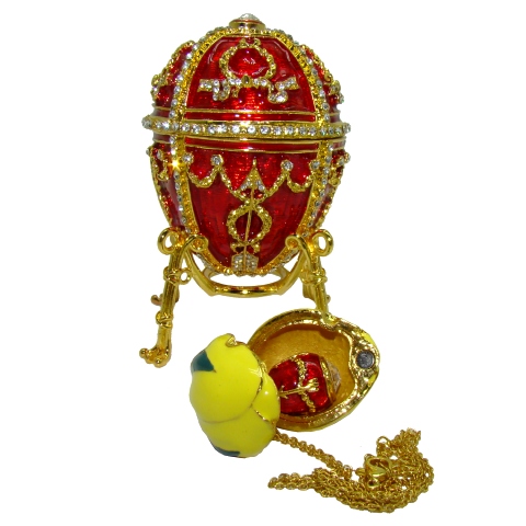 Oeuf Fabergé bouton de rose