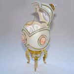 Boite à bijoux avec Camée - Oeuf en coquille Fabergé inspiration