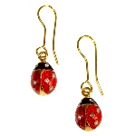  Boucles D'oreilles Enfant - Coccinelle