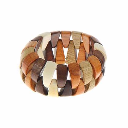 Bracelet en bois de genévrier - Zigzag