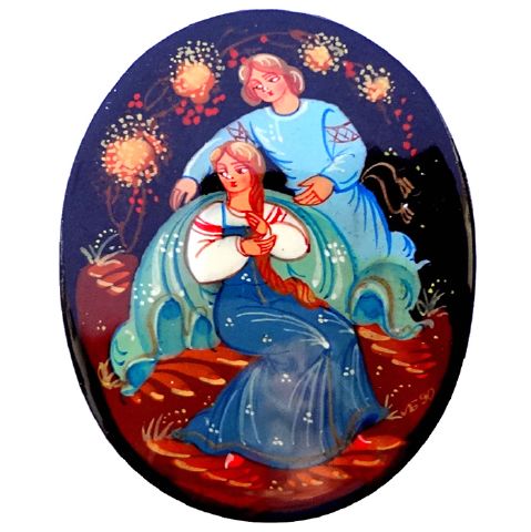 Broche russe de Palekh