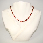 Collier Verre Murano couleur rouge
