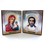 Icône Orthodoxe Jésus-Christ et La Vierge de Kazan