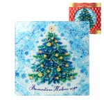 Planche à découper en verre trempé - Nouvel An Magique