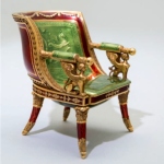 Chaise curule - copie boite Faberge