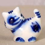 Figurine chaton miniature en céramique