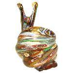 Escargot en verre de Murano, collection Murrine et Or