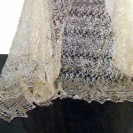 Étole beige dorée