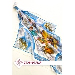 Foulard collection russe en soie - Fête du Baptême