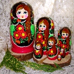 Grande Matriochka - Poupee russe a tresse