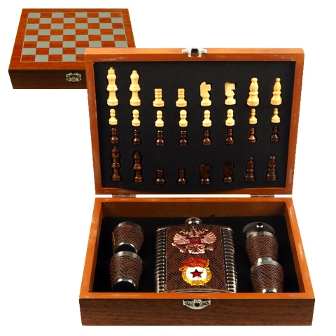 Jeux d'échec en bois - Coffret cadeau homme