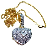 Collier Pendentif Coeur - porte-photo