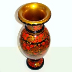 Grand Vase en bois Khokhloma