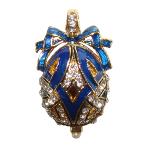 Œuf pendentif au Ruban bleu - réplique pendentif Faberge