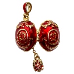 Pendentif Aigle bicéphale russe - pendentif-oeuf