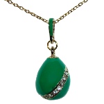 Pendentif-Oeuf vert Faberge copie