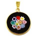 Petit Pendentif Murano Millefiori