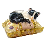 Chat - boite à bijou Faberge style