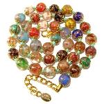Collier perles verre Murano