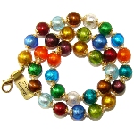 Collier Murano Perles multicolore