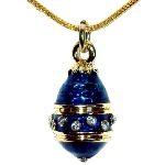 Collier original - copie pendentif oeuf Fabergé