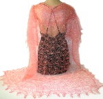 Foulard russe Vieux rose