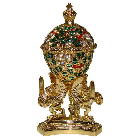Oeuf aux trefles Inspiration Oeuf Faberge (miniature)