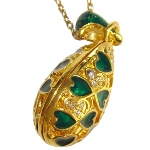 Pendentif trèfle - copie pendentif Faberge