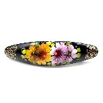 Barrette à cheveux colorée - Fleurs russes