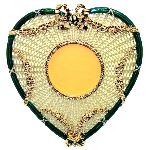 Réplique cadre photo Fabergé - Coeur du Kremlin