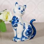 Figurine Chat Assis