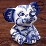 Elephant en porcelaine russe
