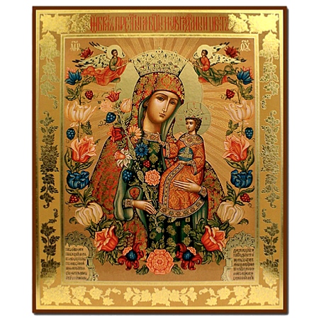 Icone religieuse La Vierge La fleur immuable