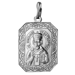 Médaille Icône de Saint Nicolas Argent