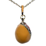 Pendentif femme original - Oeuf Faberge copie