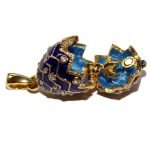 Poussin d'Or - pendentif oeuf copie Fabergé