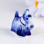 Figurine chien Terrier écossais en porcelaine