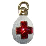 Pendentif Croix Rouge - Oeuf Pendentif