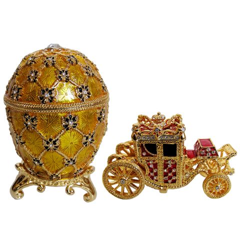 Oeuf au carrosse du couronnement copie Oeuf Faberge 