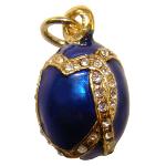 Pendentif oeuf Faberge - Coeurs 