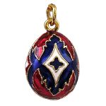 Pendentif Oeuf - Croix Fabergé style 