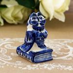 Chouette Figurine Statuette en porcelaine Gzhel