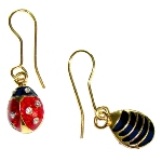  Boucles D'oreilles Enfant - Coccinelle
