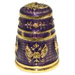 Dé à coudre de collection Fabergé - De Impérial mauve