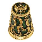 Dé à coudre de collection Fabergé - Mémoire d'Azov vert