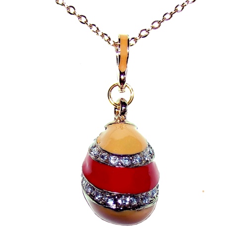 Pendentif femme - Oeuf Faberge style