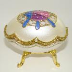 BoIte à bijoux en coquille oeuf inspiration Faberge - Scarabee
