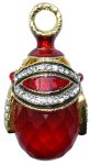 Pendentif Oeuf Fabergé - Cristal Rouge