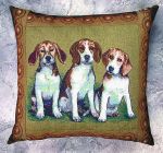 Housse de coussin motif chien - Beagles